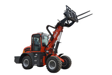 Farm Machinery Telescopic Wheel Loader  With Pallet Fork WY2500 Black Red